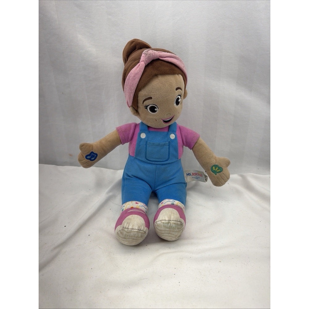 Ms. Rachel Speak & Sing Plush Doll Baby Toy Pink Blue Beige Multicolor